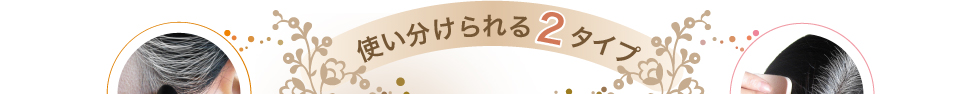 使い分けられる2タイプ